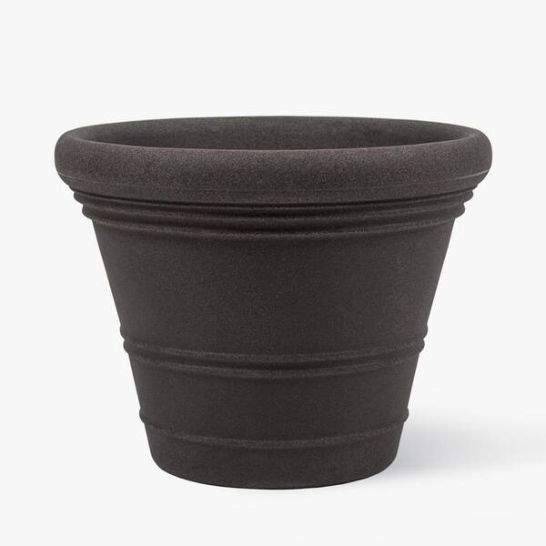 Unbranded 24 in. Resin Ancona Planter in Aged Iron