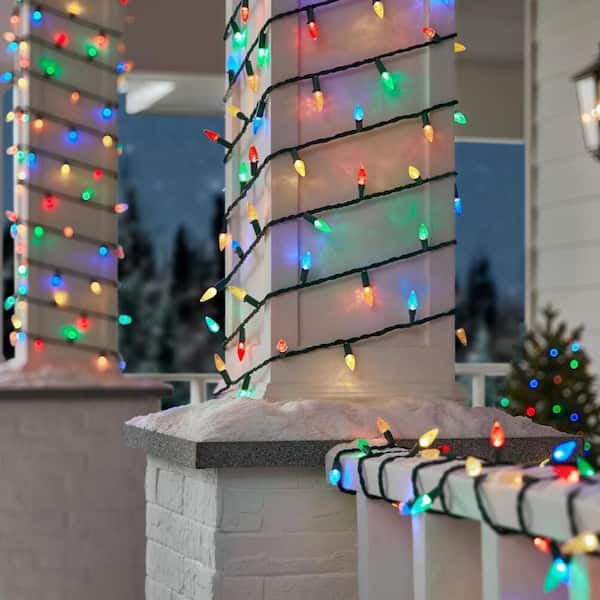 150 Count Multi-Colored Faceted Steady Lit Super-Bright C6 LED Lights