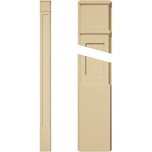 Ekena Millwork 2 in. D x 8 in. W x 108 in. L Primed Polyurethane Pilaster 1- Pack