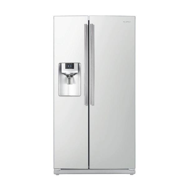 Samsung 25.6 cu. ft. Side by Side Refrigerator in White-DISCONTINUED