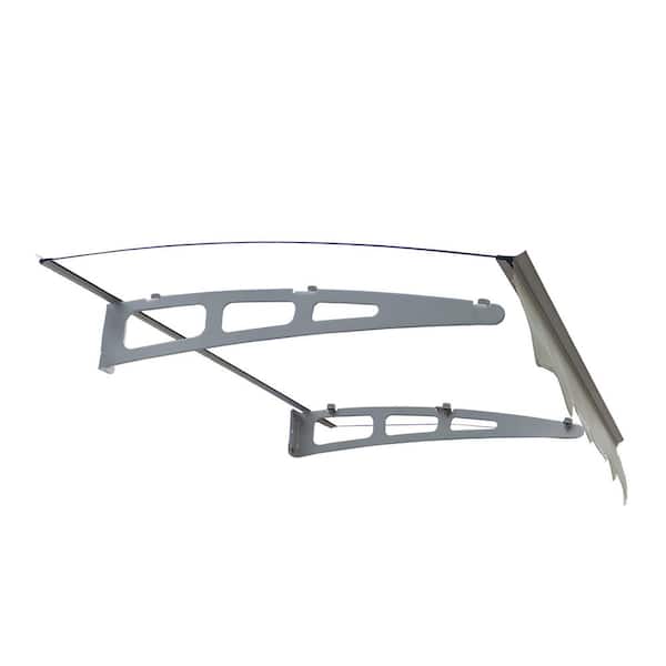 47 in. Wide x 34 in. Deep General PC Shades, Door Window Awning with Valance for Wooden Wall House (1-Pack)