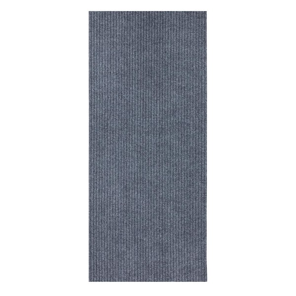Waterproof Non-Slip Rubberback Solid Gray Indoor/Outdoor Rug Ottomanson Rug Size: Runner 2' x 15