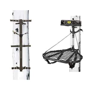 Ranger Traction Climbing Sticks with Treestand and Full Body Safety Harness