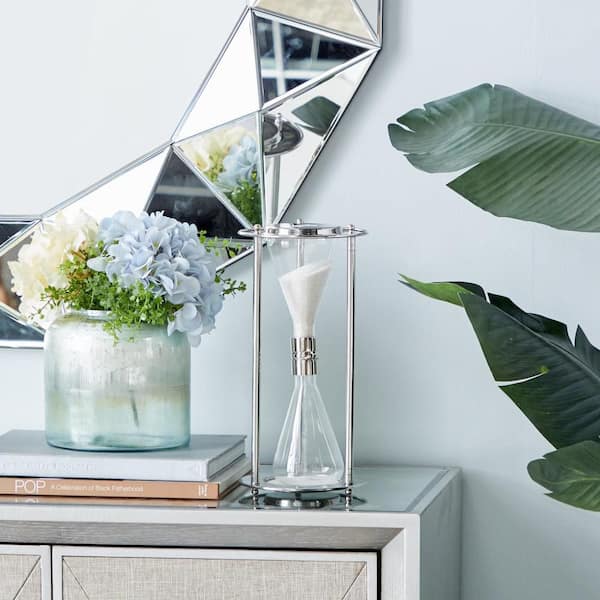 Novogratz Silver Aluminum Contemporary Timer