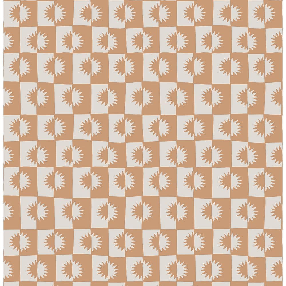 Sunrise Papaya Vinyl Peel and Stick Wallpaper Roll (Covers 30.75 sq. ft.)
