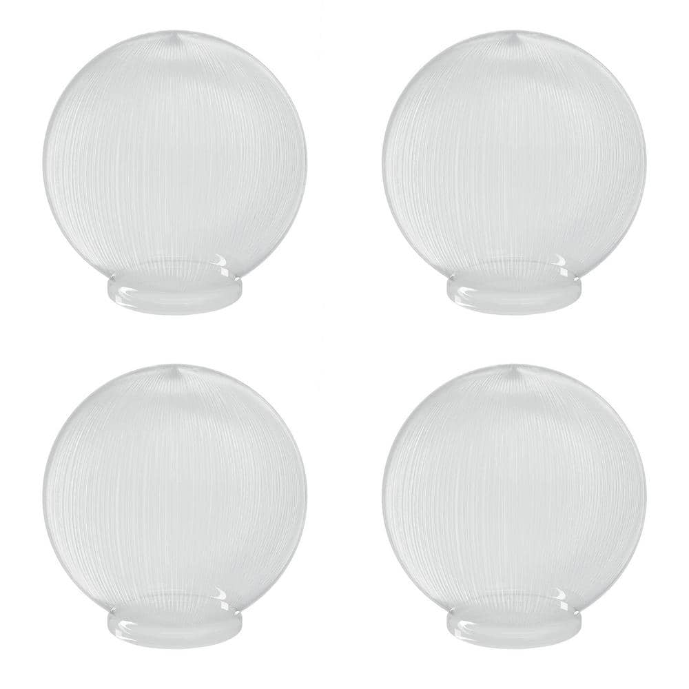 6 in. Prismatic Acrylic Clear Globe with 3.14 in. Fitter Neck (4-Pack) - Fixture Not Included price history on PriceWatchPro