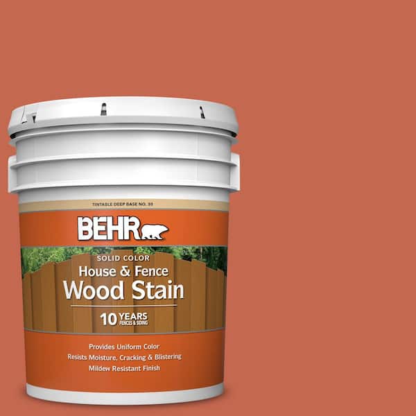 5 gal. #T16-14 Raw Copper Solid Color House and Fence Exterior Wood Stain