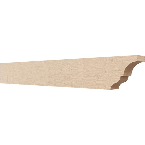 Ekena Millwork 2-in. x 4-in. x 28-in. Asheboro Woodgrain, Primed Tan Timberthane Polyurethane Rafter Tail Brace
