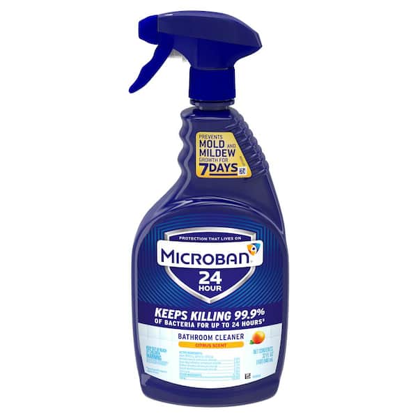 Microban 32 oz. Citrus Scent 24 Hour Bathroom Cleaner Spray