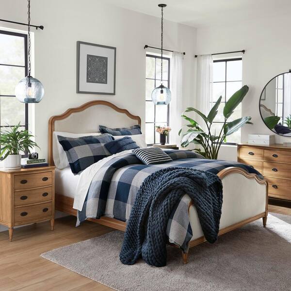 Choose Size Blue Plaid Fresh Bed in a Bag Bedding Set Comforter Sheets Color 