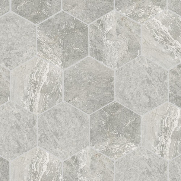 Daltile Perpetuo Eternal Grey Matte 8 in. x 9 in. Color Body Porcelain Floor and Wall Tile (9.37 sq. ft./Case)