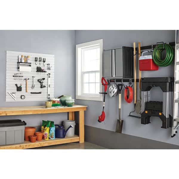 Rubbermaid Fasttrack Garage Wall, Rubbermaid Garage Shelving Systems
