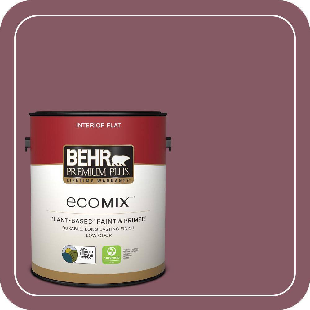 1 gal. #100D-6 Rose Garland Flat EcoMix Plant-Based Interior Paint & Primer price history on PriceWatchPro