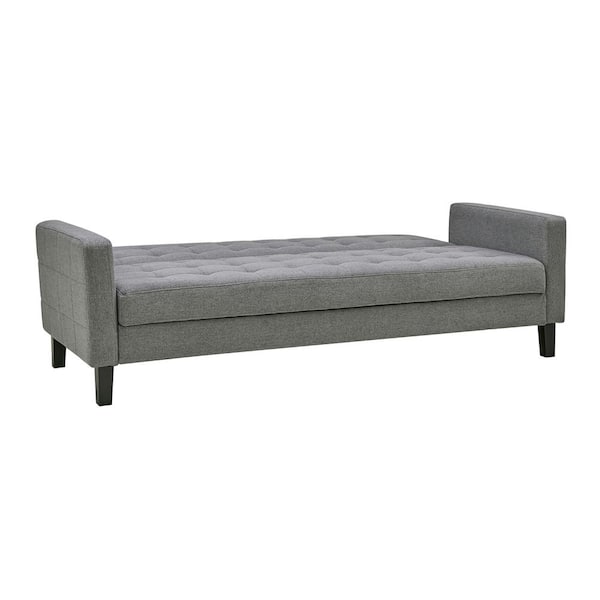 A & B Home 79.1 in. W Square Arm Fabric Rectangle Straight Sofa in