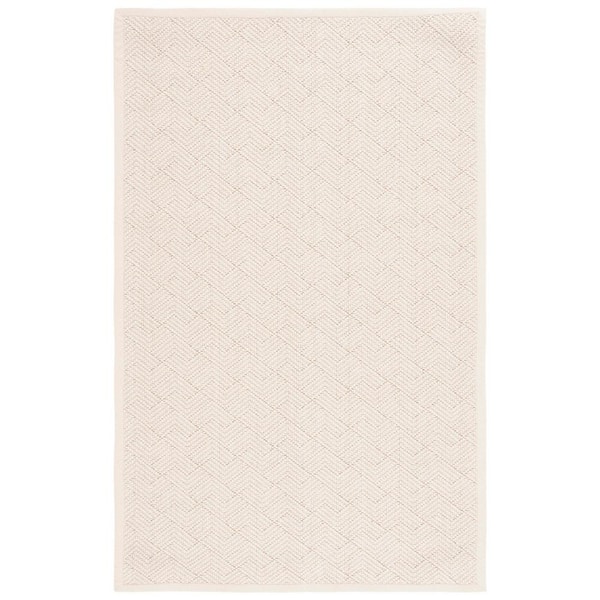 SAFAVIEH Natural Fiber Ivory 5 ft. x 8 ft. Woven Border Area Rug