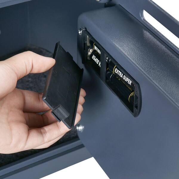 Unbranded - Depository Digital Safe - Electronic Lockbox with Keypad, 2 Manual Override Keys and Opening for Dropping Cash