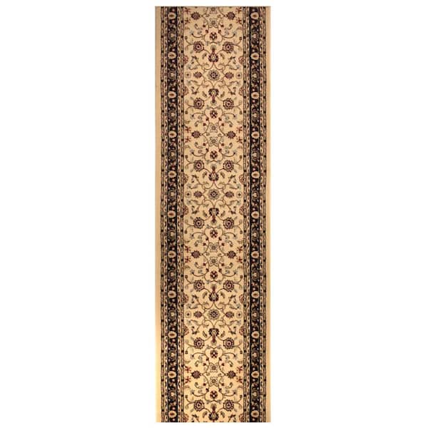 Marash Ivory 26 in. W x 288 in. L Stair Runner Rug (Covers 52 sq. ft.)