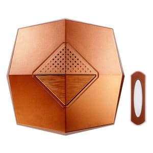 Copper Metal Wireless Door Chime Kit