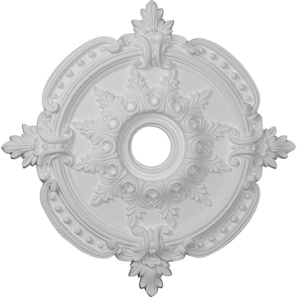 28 3/8OD x 3 3/4ID x 1 5/8P Fits Canopies up to 6 1/2 Hand-Painted Hickory Ekena Millwork CM28BEHIS Benson Classic Ceiling Medallion