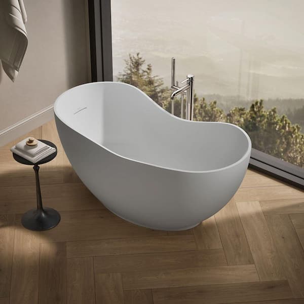 KOHLER Abrazo 66 in. x 31.5 in. Soaking Bathtub with Center Drain