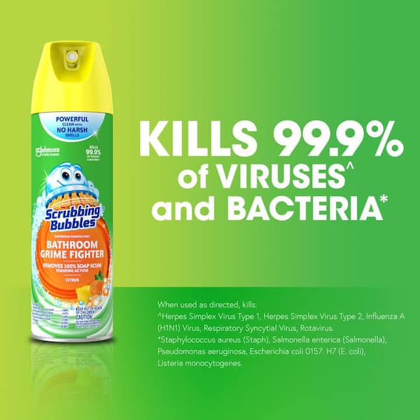 20 oz. Fresh Citrus Scent Disinfectant Bathroom Cleaner (8-Count) (4-Pack)