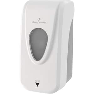 33oz. Wall Mounted Soap and Hand Sanitizer Dispenser with 1000ml Capacity - White