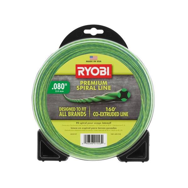 RYOBI 0.080 in. x 160 ft. Premium Spiral Cordless and Gas Trimmer Line