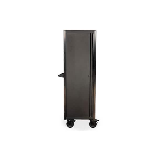 Husky Modular Tool Storage 24 in. W x 24 in. D Heavy Duty Matte Black Modular Tall Side Tool Chest Locker