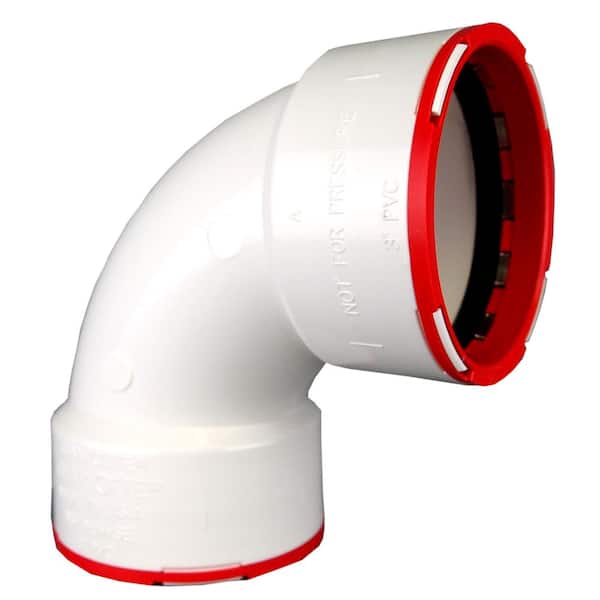 Charlotte Pipe 3 in. ConnecTite PVC DWV 90° Hub x Hub Elbow