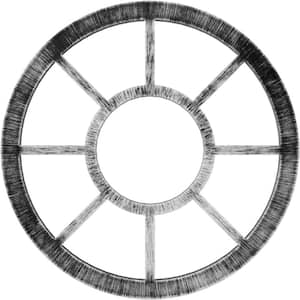 3/4 in. x 28 in. x 28 in. Grace Architectural Grade PVC Peirced Ceiling Medallion