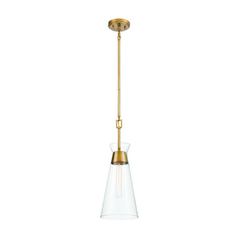 Lakewood Warm Brass Mid-Century Modern Mini Pendant Light
