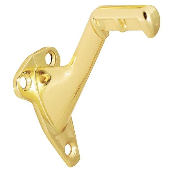 Design House Standard Zinc Handrail Bracket in Polished Brass Finish