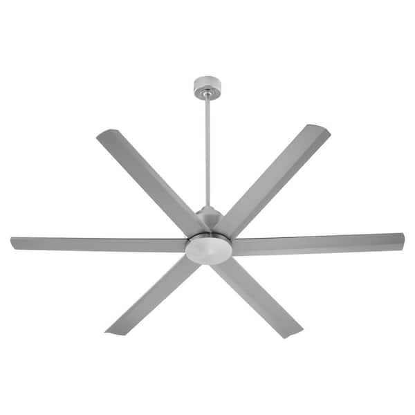 quorum Titus 65 in. Satin Nickel 6-Blade Modernistically 6-Speed
