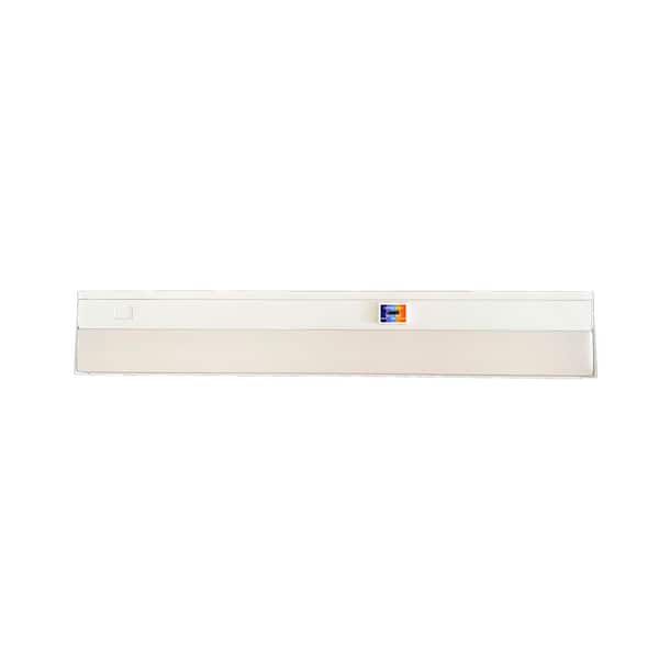 24 inch Long Hardwired White Integrated LED Linkable Under Cabinet Light 5 Selectable CCT
