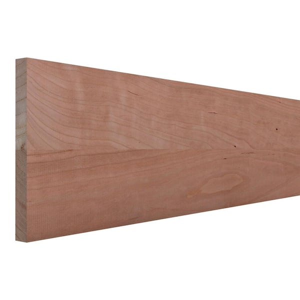 0.75 in. T x 7.25 in. W x 72 in. L Unfinished Natural Cherry Wood Board