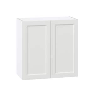 Alton Painted White Recessed Assembled Wall Kitchen Cabinet with 2 Full Height Doors (30 in. W x 30 in. H x 14 in. D)