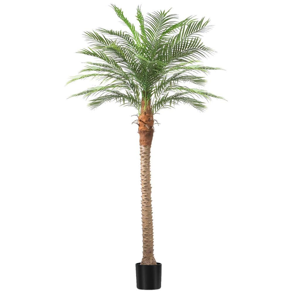 8ft Artificial Phoenix Palm Tree UV-Resistant Faux Tropical Tree Fake Plant for Outdoor Patio Pool Living Room Decor price history on PriceWatchPro