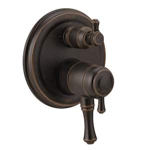 Cassidy 2-Handle Wall-Mount Valve Trim Kit with 3-Setting Integrated Diverter in Venetian Bronze (Valve Not Included)