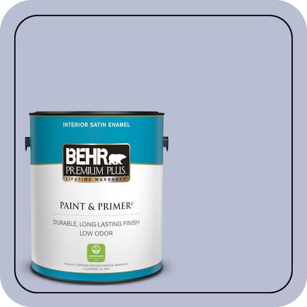 BEHR PREMIUM PLUS 1 gal. #PPU15-15 Sweet Juliet Satin Enamel Low Odor Interior Paint & Primer