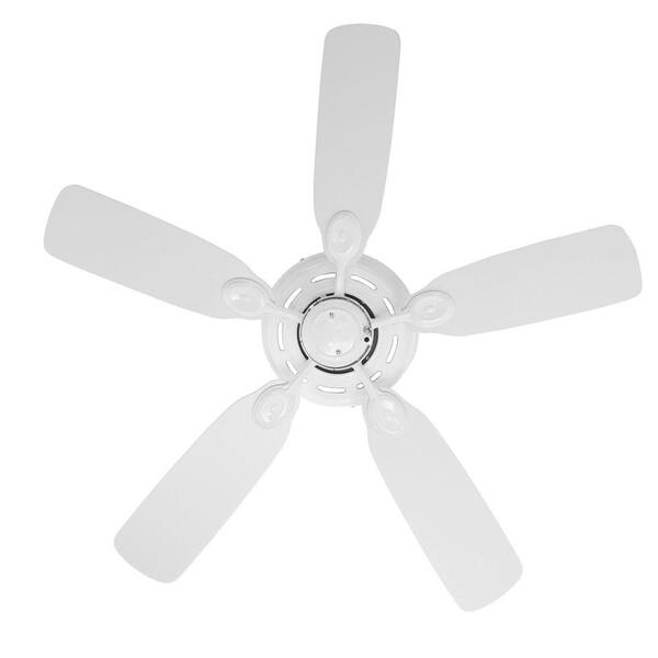 Hunter Low Profile 42 in. Indoor Snow-White Ceiling Fan Bundled with Handheld Remote Control