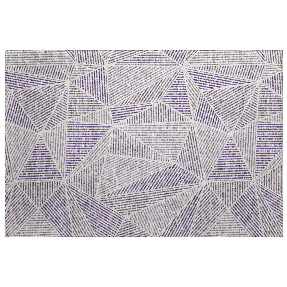 Dream Shag Premium Machine Washable Abstract ADS618 Purple 3 ft. x 4 ft. Area Rug price history on PriceWatchPro