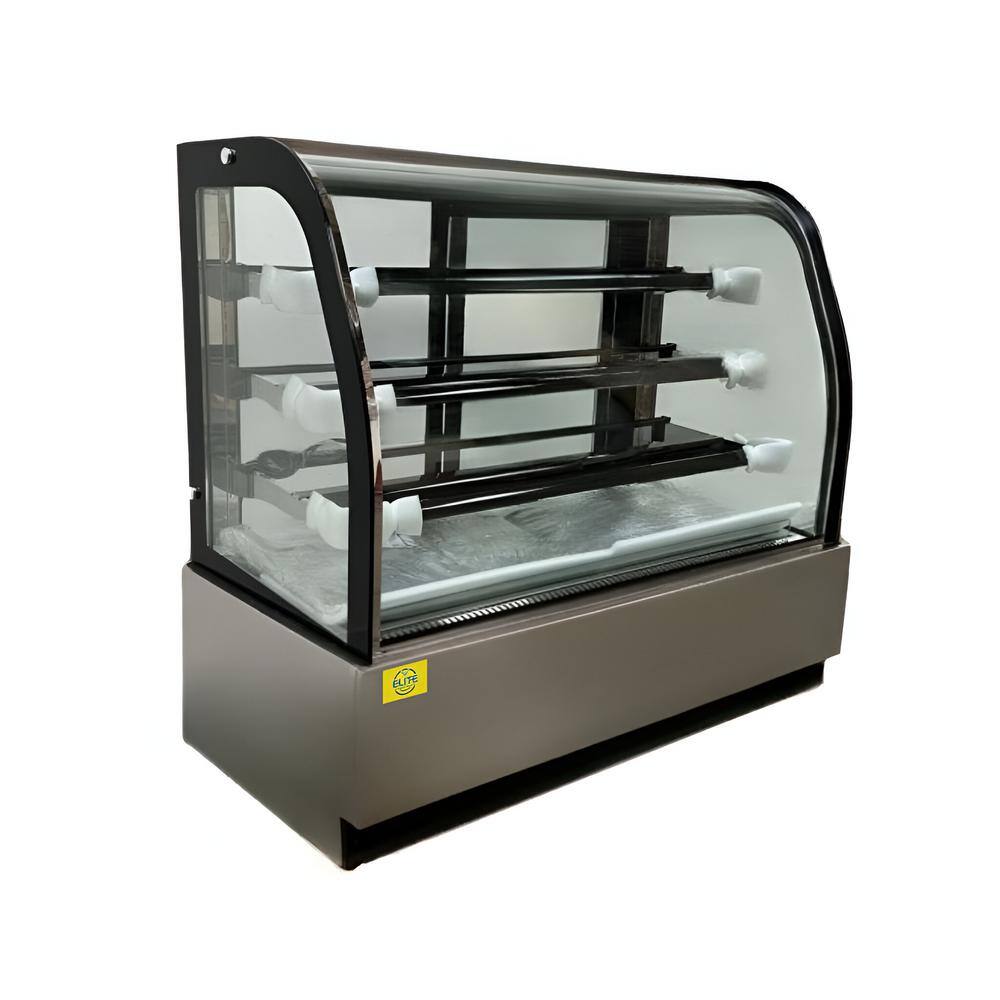 59 in. W 21.2 cu. ft. Commercial NSF Refrigerated bakery refrigerator case EL5C in Black