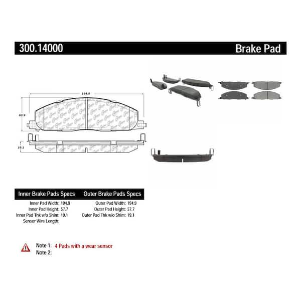 Centric Parts Disc Brake Pad Set