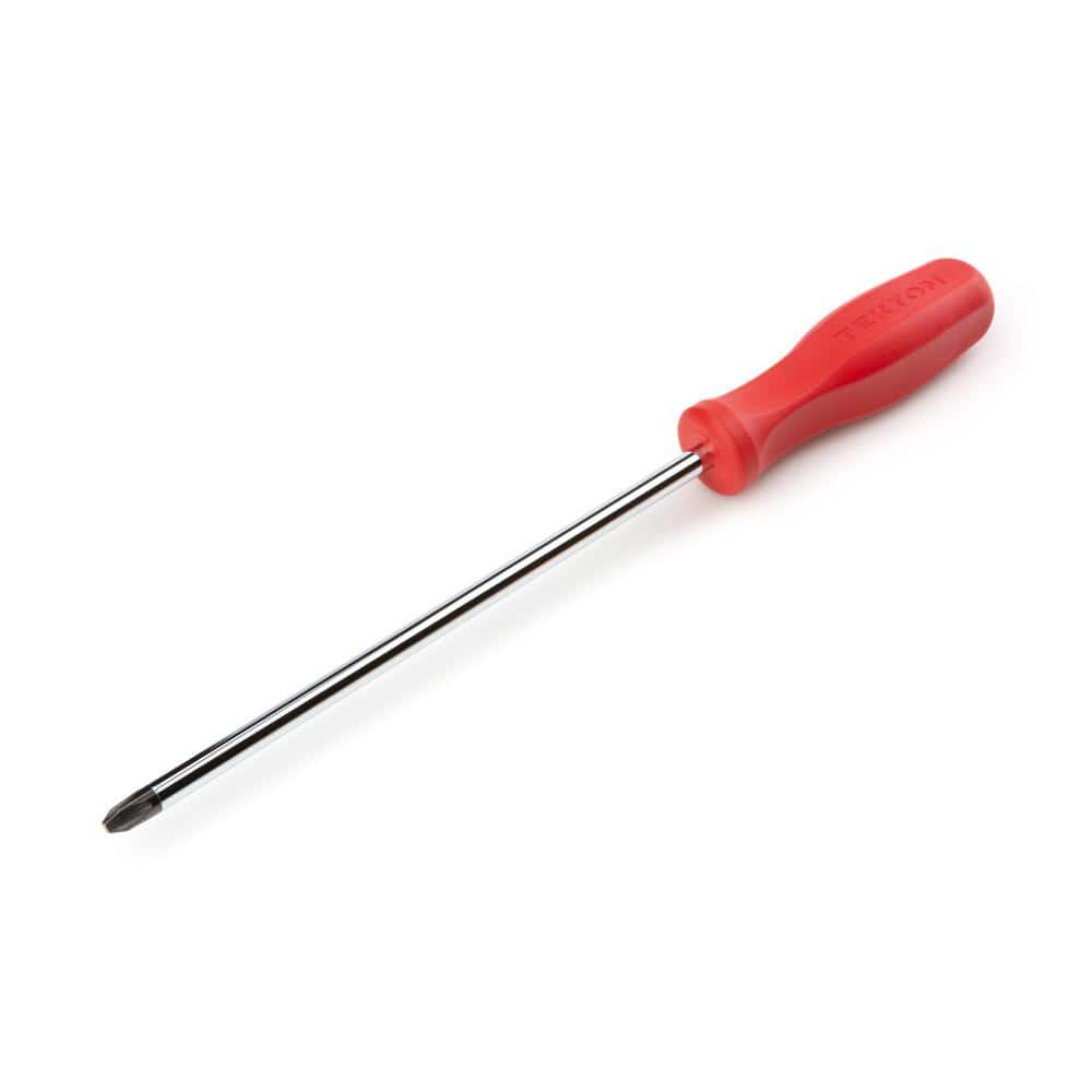 TEKTON Long #3 Phillips Hard-Handle Screwdriver (Chrome Blade)