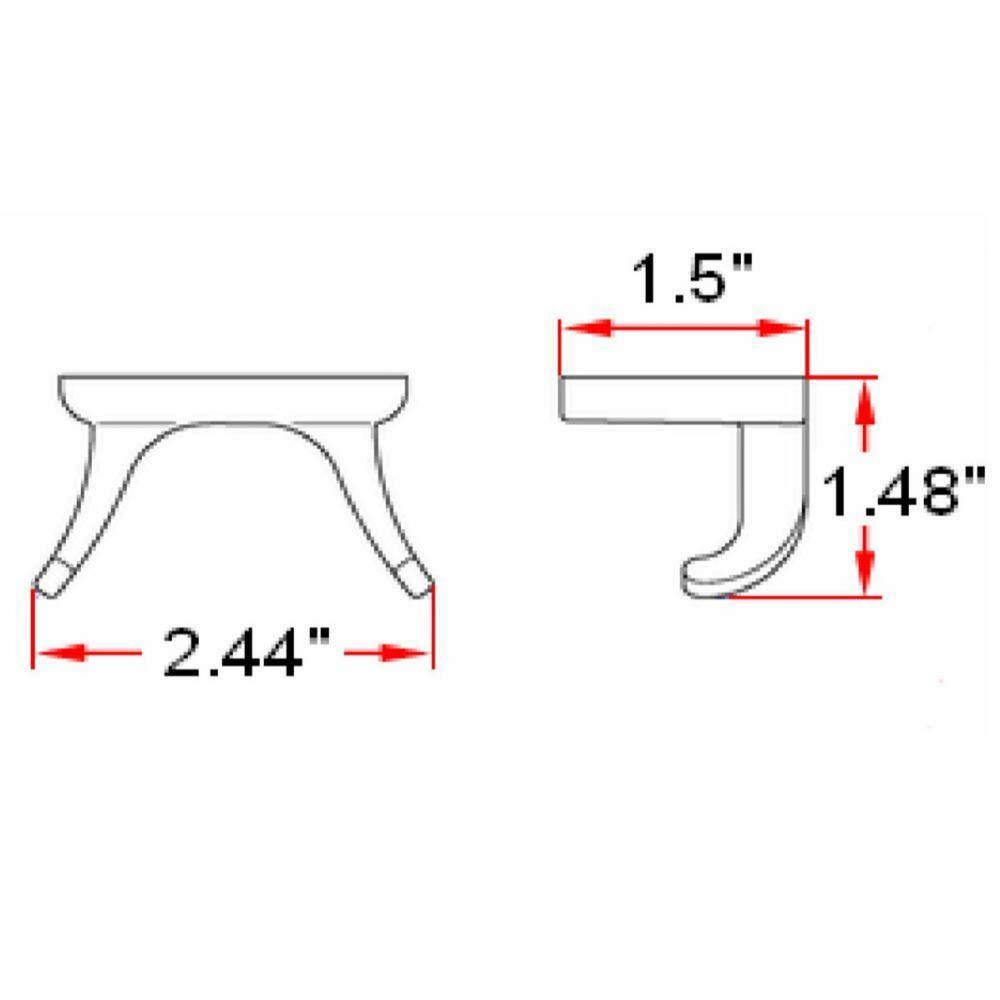 Millbridge Polished Chrome Double Robe Hook