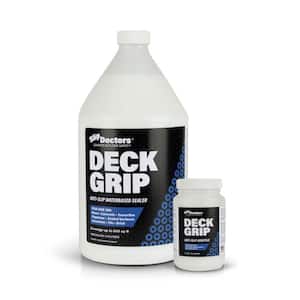 Deck Grip 1 gal. Clear Semi-Gloss Waterbased Non-Slip Exterior/Interior Concrete Sealer for Slippery Surfaces