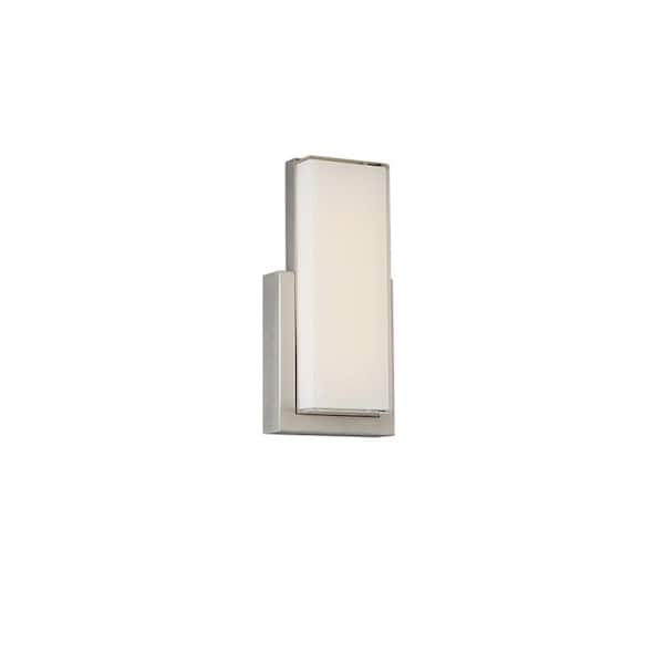 WAC Lighting Corbusier 18 in. 3000K Satin Nickel LED Vanity Light Bar and Wall Sconce