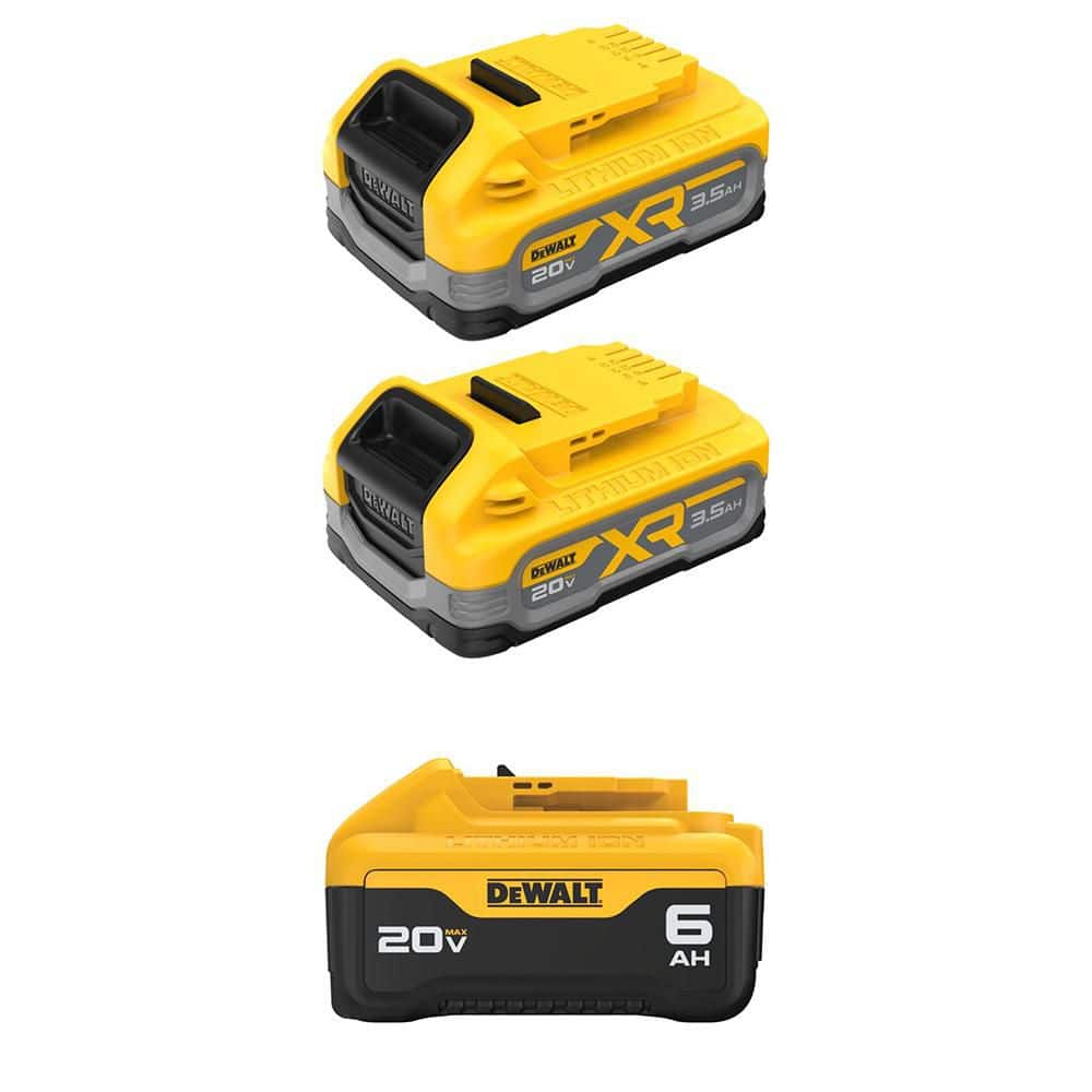 20-Volt MAX XR Lithium-Ion 3.5 Ah Batteries (2 -Pack) and 20-Volt MAX Lithium-Ion 6.0Ah Battery price history on PriceWatchPro