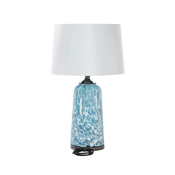 blue wave table lamp