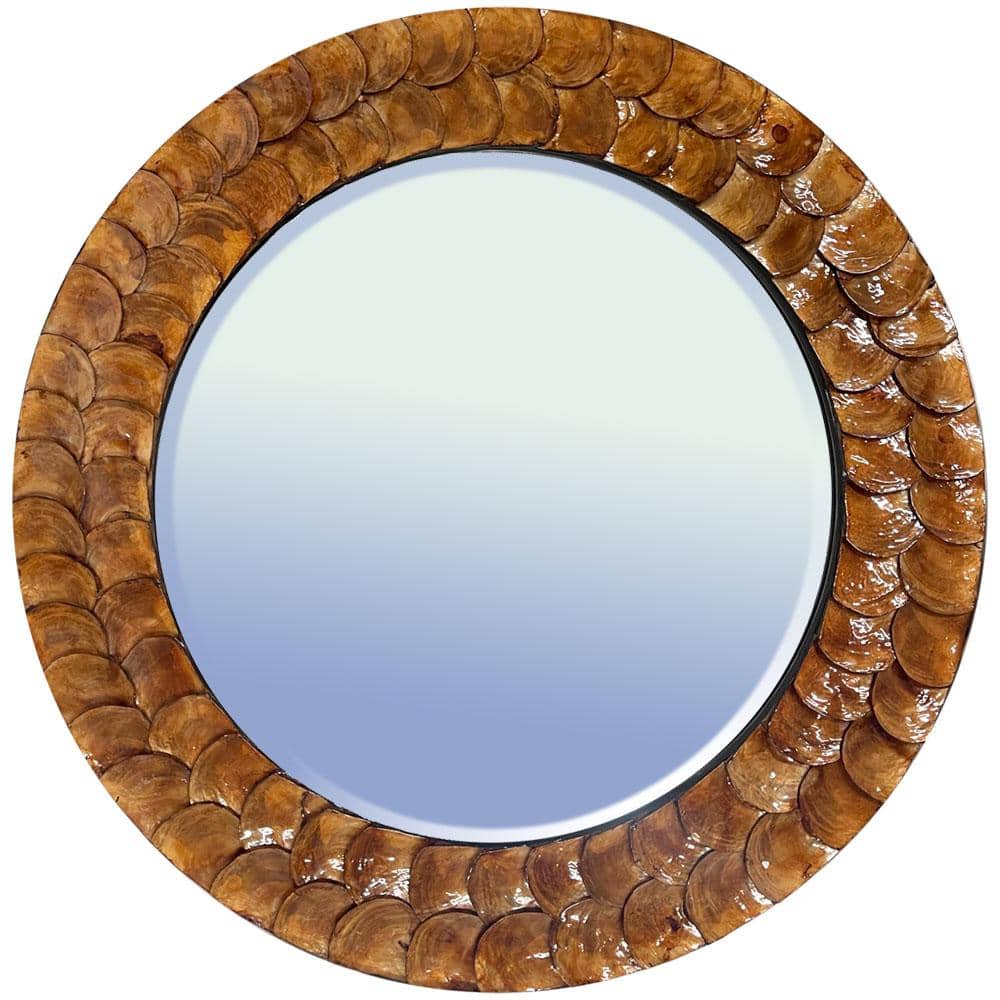 UPC 856930003013 product image for Bronze Aeolian Large Mother of Pearl 33 in. x 33 in. Classic Round Framed Bronze | upcitemdb.com